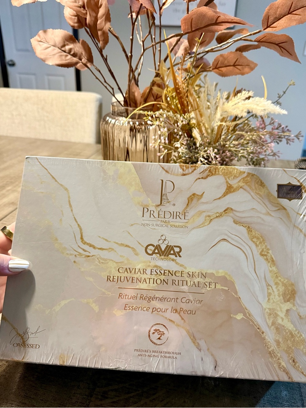 Prรฉdirรฉ Caviar Essence Skin Rejuvenation Ritual Set - Gold Marble